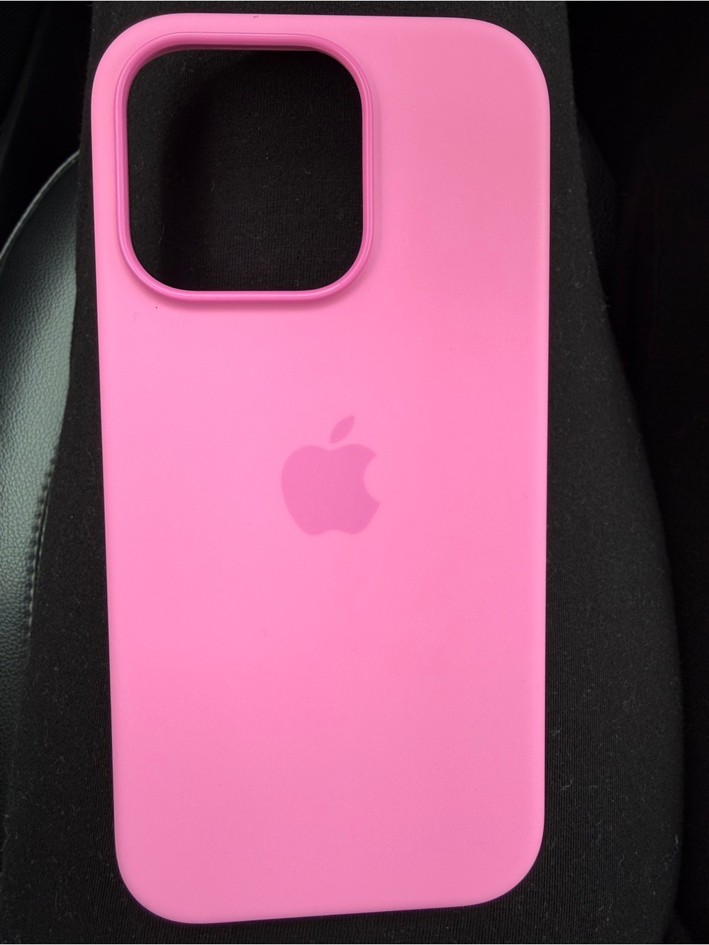 Apple Pink Silicone iPhone Case with Apple Logo